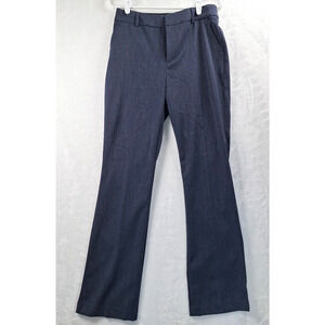 Nine West Blue Elastic Waist Stretch Barely Bootcut Dress Pants Trousers Size 4